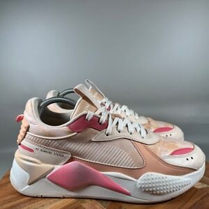 Puma RS X Running System Women's Sneakers Size 10 US 41 EUR Pink Beige Floral